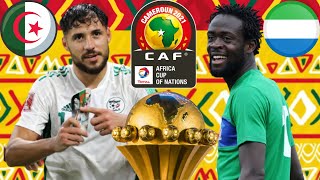 🔴 LIVE ALGERIE  SIERRA LEONE  CAN 2021  AFRIQUE FOOTBALL [upl. by Aikenat151]