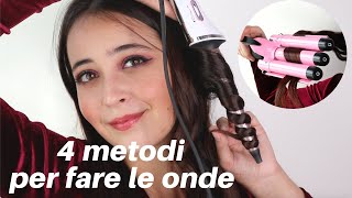 COME FARE LE ONDE AI CAPELLI 🌸  4 metodi con e senza calore  tutorial capelli [upl. by Etnomaj]