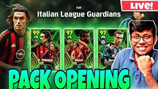 PACK OPENING OF MALDINI THEN FRIENDLIES DAY 775 I EFOOTBALL MOBILE 24 LIVE [upl. by Enelyam]