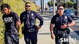 LAPD Arrest Stolen Cadillac Suspects Following HighSpeed Chase and PIT Maneuver [upl. by Jutta]