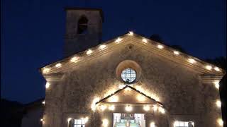 Video Chiesa di Marguzzo di Paitone al tramonto Paesaggio sonoro con campane Novena di SMartino [upl. by Oigaib154]