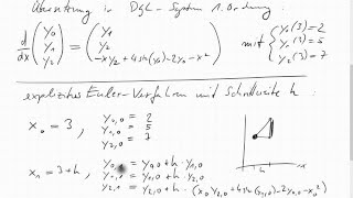 12E1 Differentialgleichung dritter Ordnung mit EulerVerfahren lösen [upl. by Richella]