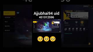 Ajjubhai94 ka uid  ajjubhai94 game khal na sordiya 🥺🥺  ajubhai trending freefire comedy funny [upl. by Brom]