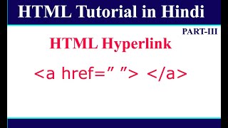 How to Create Hyperlink in HTML  HTML Tutorial in Hindi [upl. by Attekal456]