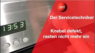 Knebel defekt rasten nicht mehr einKnebel Knöpfe entfernen Der Servicetechniker [upl. by Orthman]