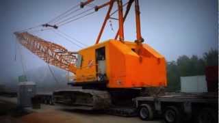 Bengal Transportation moves 100 Ton Crawler Crane [upl. by Bergstrom845]