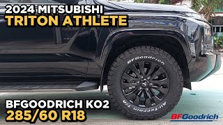 2024 Mitsubishi Triton Athlete on BFGoodrich Ko2 28560 R18 USA  RNH Tire Supply [upl. by Zeeba]