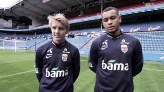 Verdens viktigste øvelse med Martin Ødegaard og Joshua King [upl. by Eadrahs]