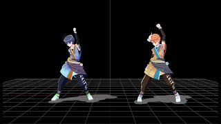 MMD Fragile mirrored dance practice ver  Vivid BAD SQUAD [upl. by Kaczer464]