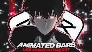 Animated Bars Like Xenoz on Capcut  Tutorial [upl. by Wollis784]