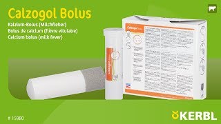 Calzogol Bolus  Calcium bolus milk fever 15980 EN [upl. by Elson657]