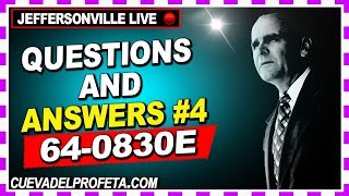 640830E Questions And Answers 4 Branham Tabernacle Live Joseph Branham [upl. by Doloritas]