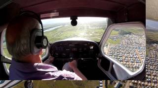 Flooding in the Boland  seen from the cockpit [upl. by Ordisi]