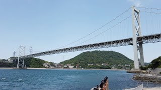 Kitakyushu amp Shimonoseki Japan  Kanmon Bridge 2019 [upl. by Reniti]