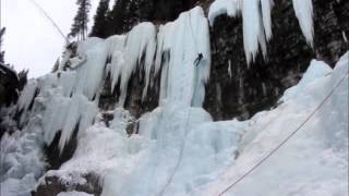 Waterfall Ice Climbing  British Army take The Rockies [upl. by Solly]