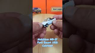 Matchbox MB37 Ford Escort XR3i Cabriolet shorts matchbox diecast [upl. by Aryaz612]