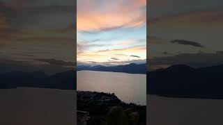 Beautiful sunset  Albisano Lake Garda Italy [upl. by Doone]