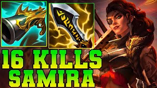 16 Kills Samira Guide ADC Build Season 14 LOL  Samira Gameplay S14 Patch 1420 [upl. by Attesoj]