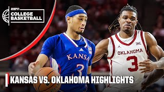 Kansas Jayhawks vs Oklahoma Sooners  Full Game Highlights  ESPN College Basketball [upl. by Riancho]