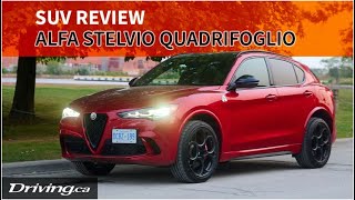 Alfa Romeo Stelvio Quadrifoglio is a Macan for interesting people  SUV Review  Drivingca [upl. by Ahsoem]