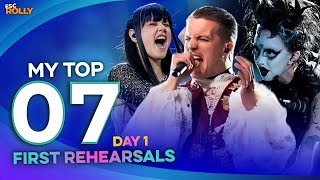 Eurovision 2024  First Rehearsals Day 1  My Top 7 [upl. by Figueroa201]