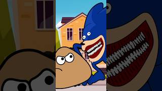 SHIN SONIC vs POU🤣😂 chistes animación casimochotv [upl. by Wendolyn]