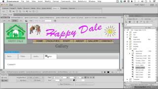 Adobe Dreamweaver CC Tutorial  Creating A Tabbed Web Page With jQuery [upl. by Nesbitt580]