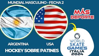 ARGENTINA VS USA  MUNDIAL MASCULINO HOCKEY SOBRE PATINES [upl. by Amargo]