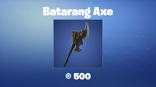 Batarang Axe  Fortnite Pickaxe [upl. by Sheridan]