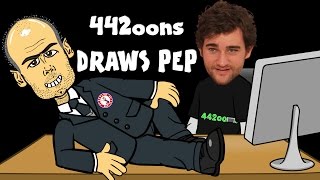 ✏️442oons Draws Pep  timelapse✏️ Football Cartoon [upl. by Joseito]