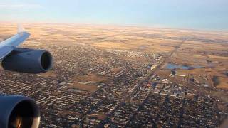 LH495 Wait Until The Wind Is Calm Windy Departure Out Of Calgary November 27th 2011 [upl. by Ruscher199]