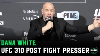 Dana White vs Reporters “Is this tonight stupid question night”  UFC 310 Post Presser [upl. by Noirrad]