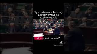 Andrzej Lepper słowa wyrok [upl. by Ennovad]