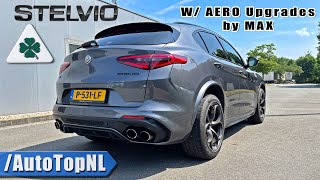 ALFA ROMEO Stelvio Quadrifoglio REVIEW on AUTOBAHN NO SPEED LIMIT by AutoTopNL [upl. by Lizette]