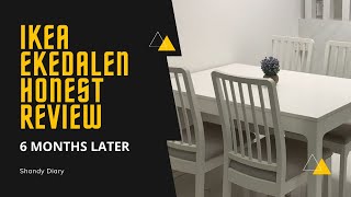 IKEA EKEDALEN Extendable Dining Table Honest Review  6 Months Later [upl. by Seldon459]