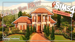 18k Tartosa Starter  The Sims 4 My Wedding Stories Game Pack Speed Build NoCC [upl. by Assiralk]