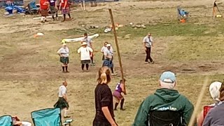 Womens Caber Toss Highland Games [upl. by Coretta915]