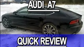 Audi A7 28 2011 quick review [upl. by Ancel791]