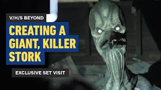 How VHS Beyond Brought a Killer Stork to Life Exclusive Set Visit [upl. by Bromley655]