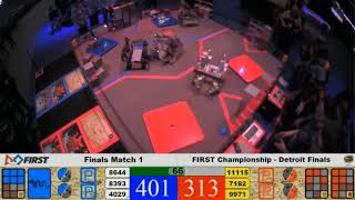 FTC Relic Recovery Detroit Championship Event Finals Match 1  Livestream [upl. by Wessling]