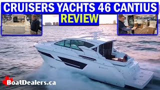 Cruisers Yachts 46 Cantius walkthrough yacht [upl. by Lazare]