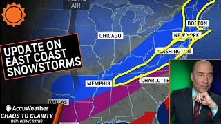 Updates on Snowstorms For East Coast  I95 [upl. by Junna756]