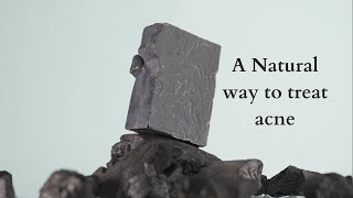 Charcoal soap  A natural way to treat acne  skincare routine [upl. by Airotahs]