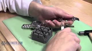 How to Replace a Watch Band Clasp Butterfly Buckle [upl. by Quirita940]