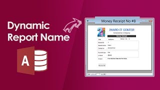 MS access dynamic report name  How to dynamic report name in MS Access [upl. by Ahsocin632]