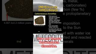 Rare and famous Carbonaceous Chondrites meteorite meteorite meteor [upl. by Lered]