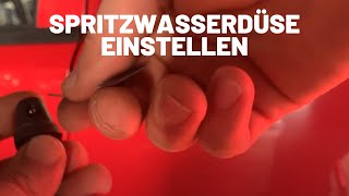 Spritzwasserdüse einstellen  Fächerdüse Punktstrahldüse [upl. by Mabelle]