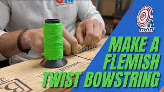 Making a Flemish Twist Bowstring with a Jig [upl. by Eey]