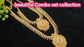 Micro goldplated combo 8524850516 reels jewellery necklace gold instagram view viralvideo [upl. by Jone]