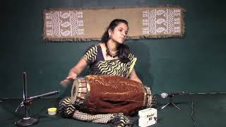 Deepika Sreenivasan  Mridangam solo  Tani avartanam in Sankeernachapu taala [upl. by Nah795]